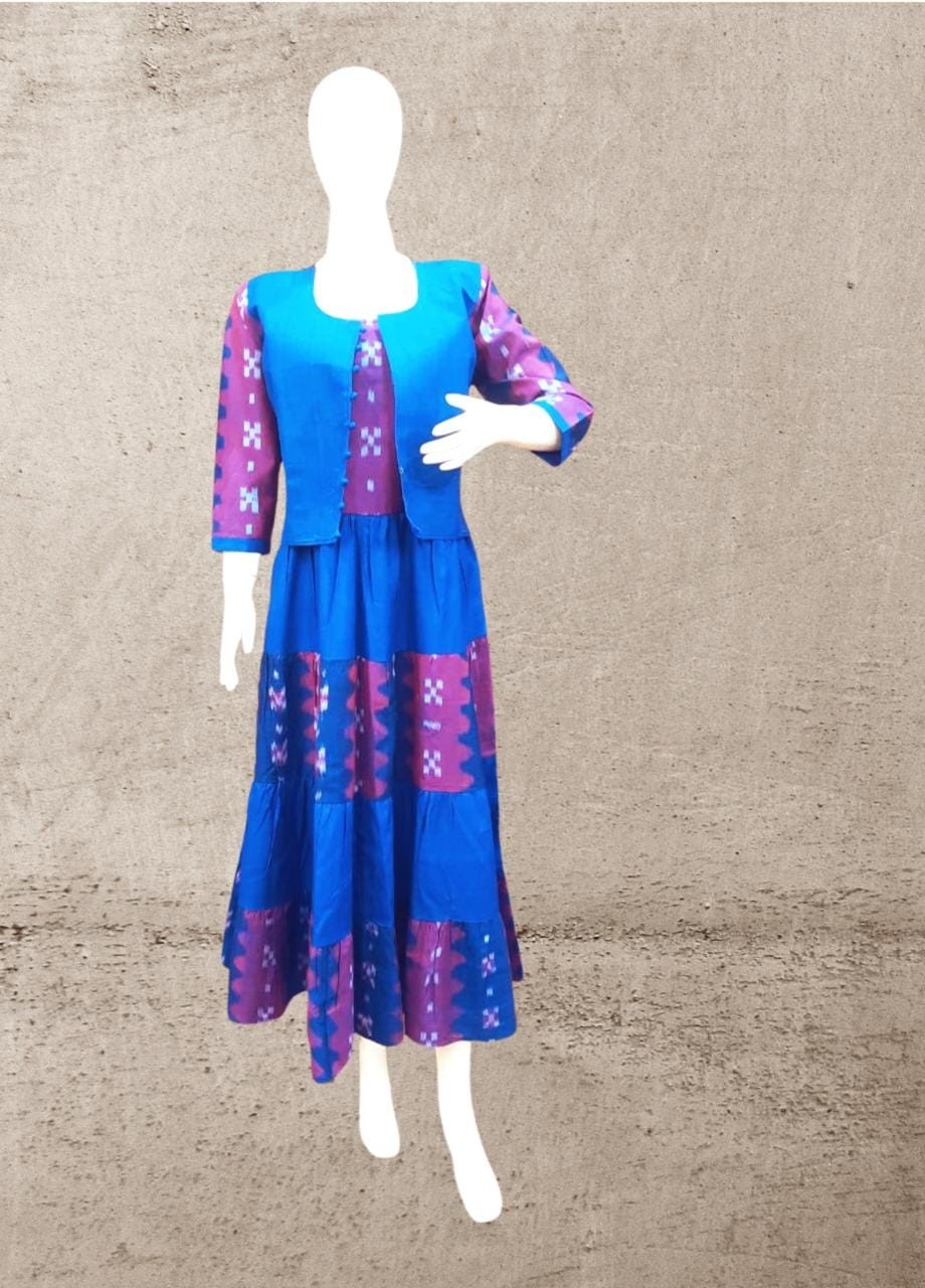 Nuapatana Handloom Pure Cotton Gown for women By Youfunky