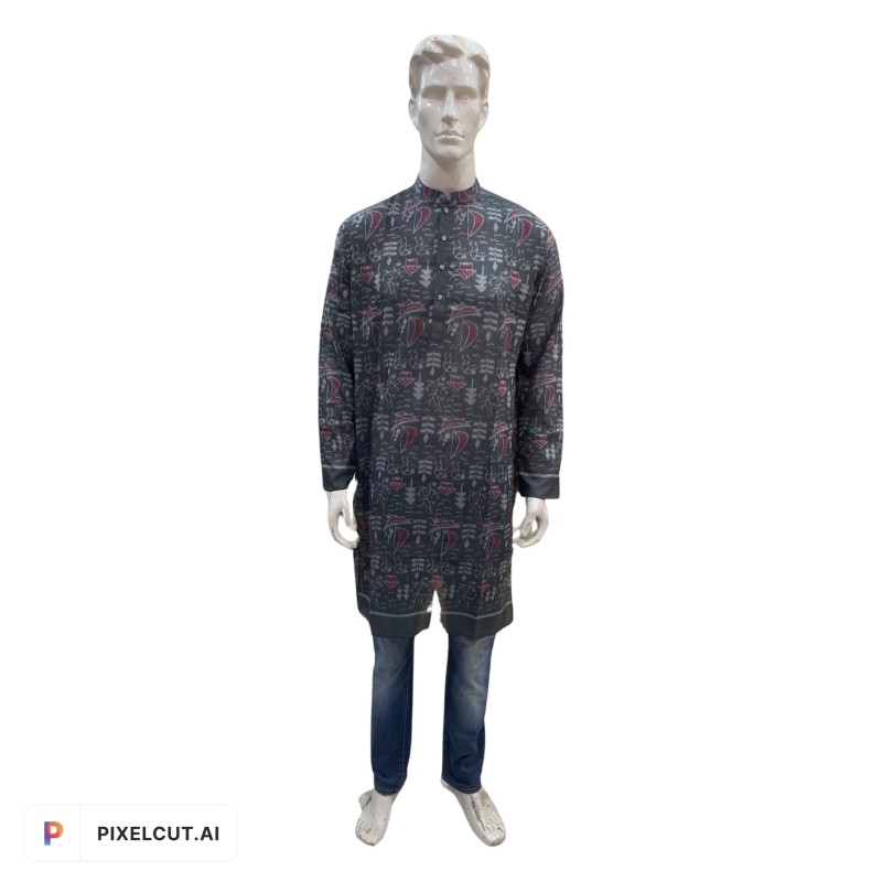 Odisha Handloom Pure Cotton Long  Kurta for Men By Youfunky