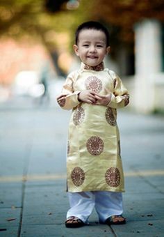 Vietnam Ethinic Wear Long Kurta With Pant Set For Kids