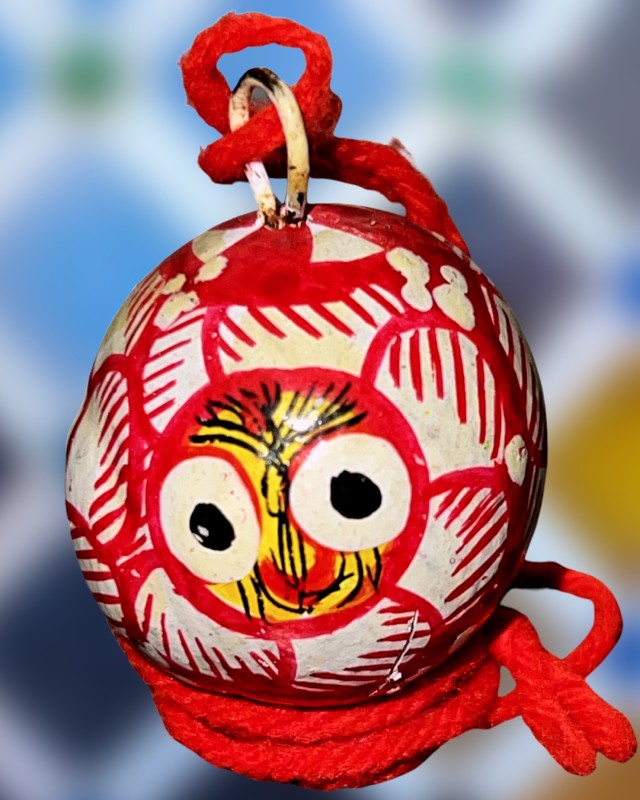 Handcrafted Jagannatha Pattachitra on Coconut shell