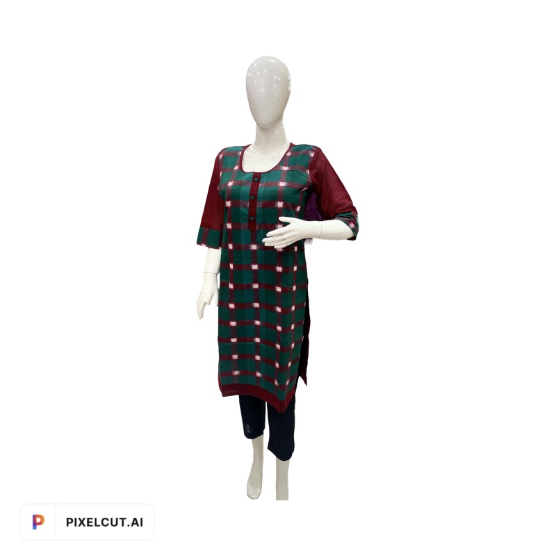 Odisha  Handloom Pure Cotton Kurti For Women By YOUFUNKY