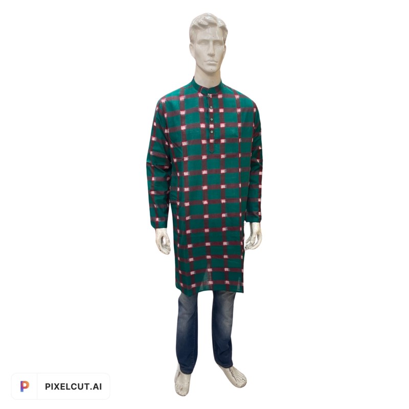 Odisha Handloom Pure Cotton Long Kurta for Men By Youfunky