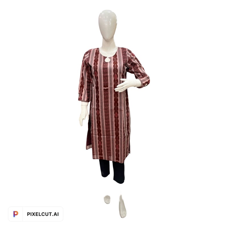 Odisha Handloom Pure Cotton Kurti Pant Set For Women By YOUFUNKY