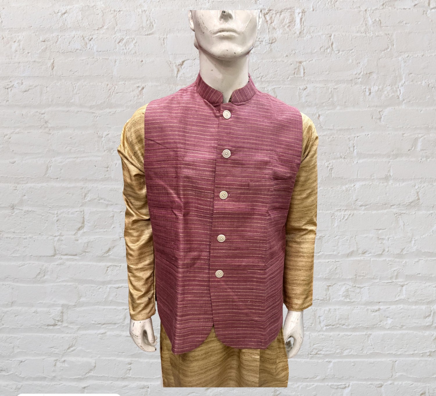 Blue Cotton Blend Modi Jacket - Waist Coat [MSJ004] – The Maharaja Store
