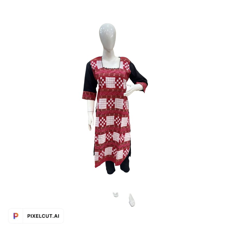 Odisha Handloom Pure Cotton Kurti Pant Set For Women By YOUFUNKY