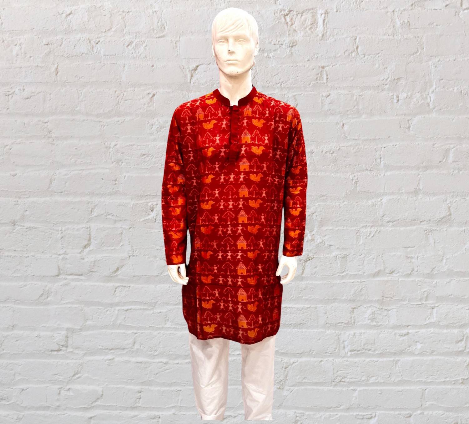 Odisha  Handloom Pure Cotton Long Kurta for Men By Youfunky