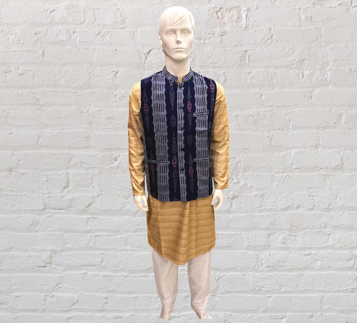 Odisha Handloom Cotton Weaved Modi Jacket for Men By Youfunky