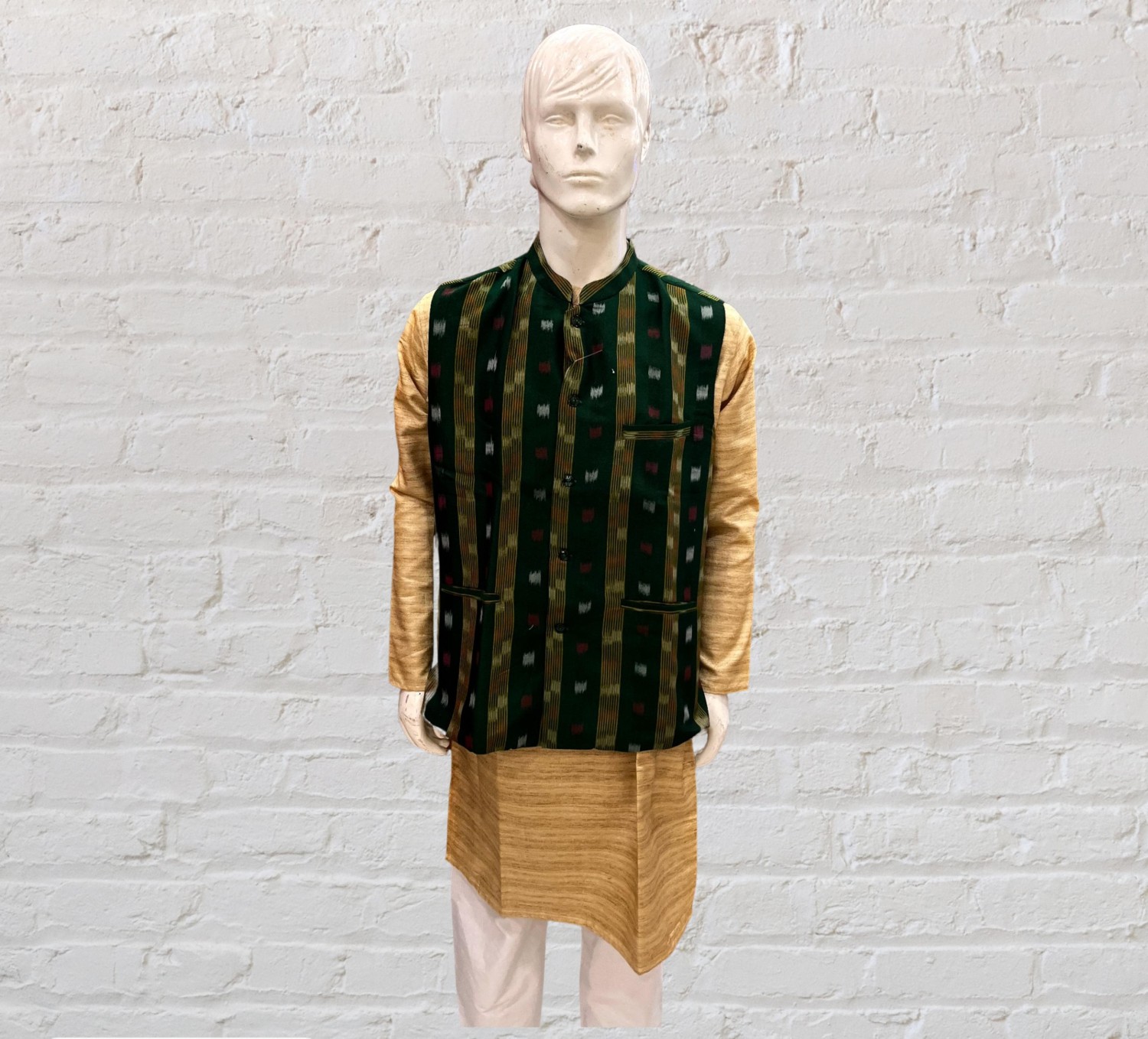 Odisha  Handloom Cotton Weaved Modi Jacket for Men By Youfunky